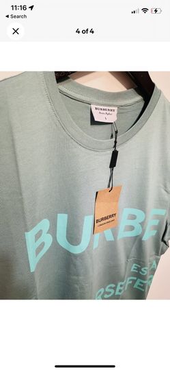 Men Burberry T Shirt Size Large 