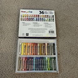 Pentel Oil Pastels 36/Pkg-Assorted Colors