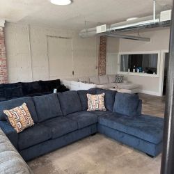 Brand New Ashley Blue Sectional