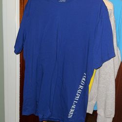 Blue Polo Ralph Lauren Tee With The Side Name Logo