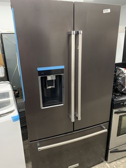 Kitchen aid French door dark stainless