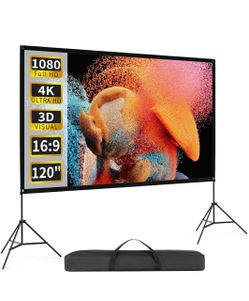120" Projector Screen With Stand