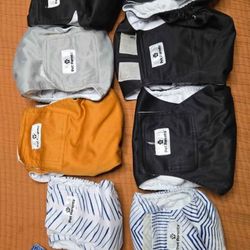 Washabke Belly Bands for male dogs & pack of disposable diapers