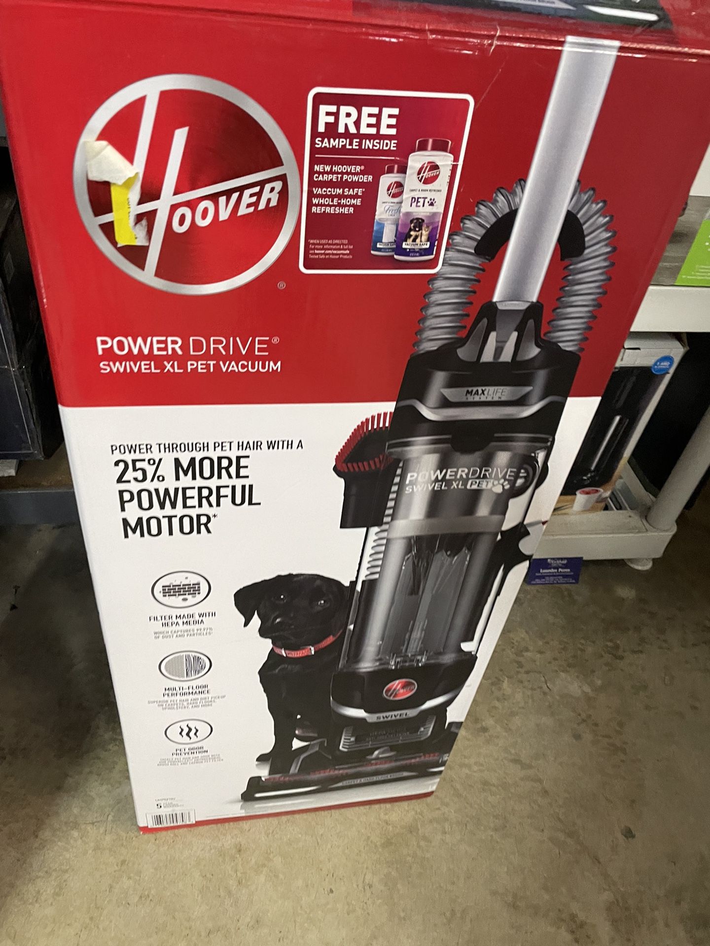 Hoover Power Drive Swivel Xl Pet Vacuum Cleaner 