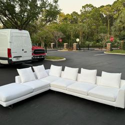 🛋️ Sectional Couch/Sofa - Off-White - Linen - Delivery Available 🚛