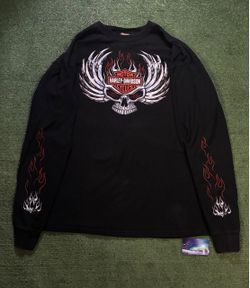 Harley flame and chrome longsleeve