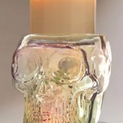 Bath And Body Works LIGHT-UP SKULL PEDESTAL3-Wick Candle Holder