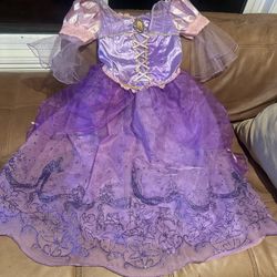 Disney Store Deluxe Rapunzel Purple Costume Tangled Child Size M 7/8