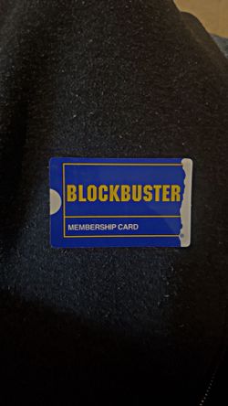 Original Blockbuster membership card