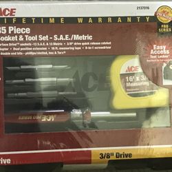 ACE 35 Piece Socket and Tool Set