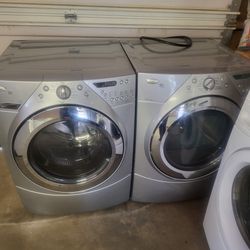 Washer And Dryer Electric Whirlpool Duet Super Capacity Whit Warranty 500 Have More Set's 