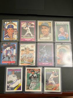 autographed baseball cards