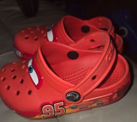 Crocs Boys' Crocband Cars Lightning McQueen Light Up Clogs size C 10