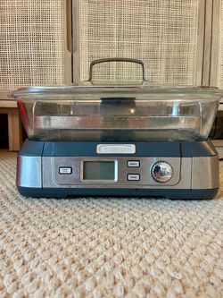 Cuisinart Glass Food Steamer 5 Pre-Programmer Settings 5 Liter Capacity