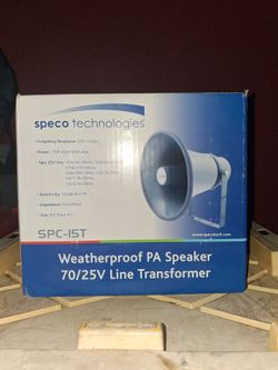 Weatherproof PA speaker