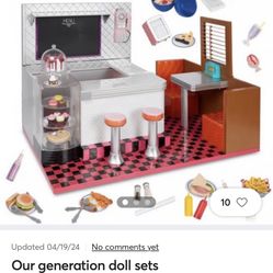 American girl/ Our Generation Doll Bistro Play set 