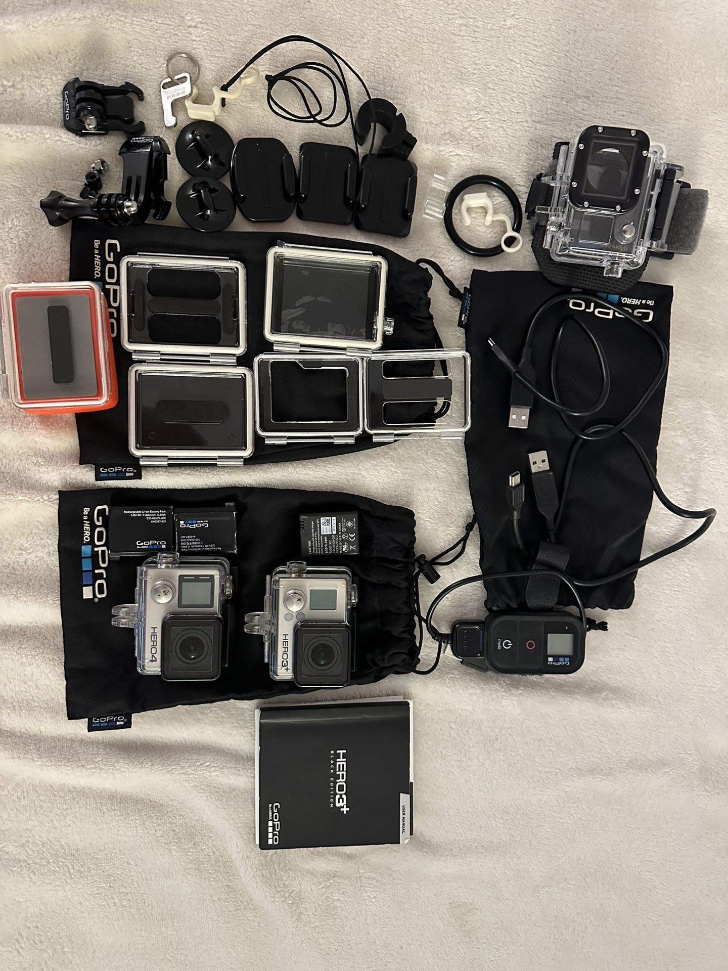 2 GoPro Hero 3+/4 Black