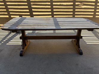 Cedar wood table