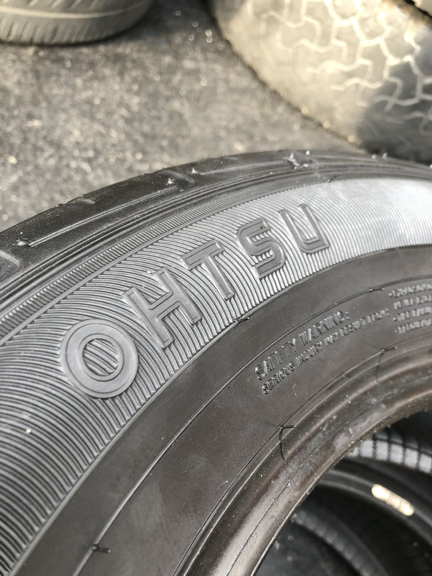 2 OHTSU TIRES 195/65/15 FREE MOUNT AND BALANCE for Sale in Anaheim, CA