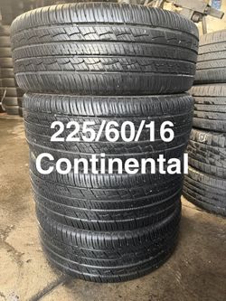 225/60/16 (4) Continental Control Contact Tour A/S