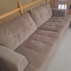 Tan Two Cushion Couch