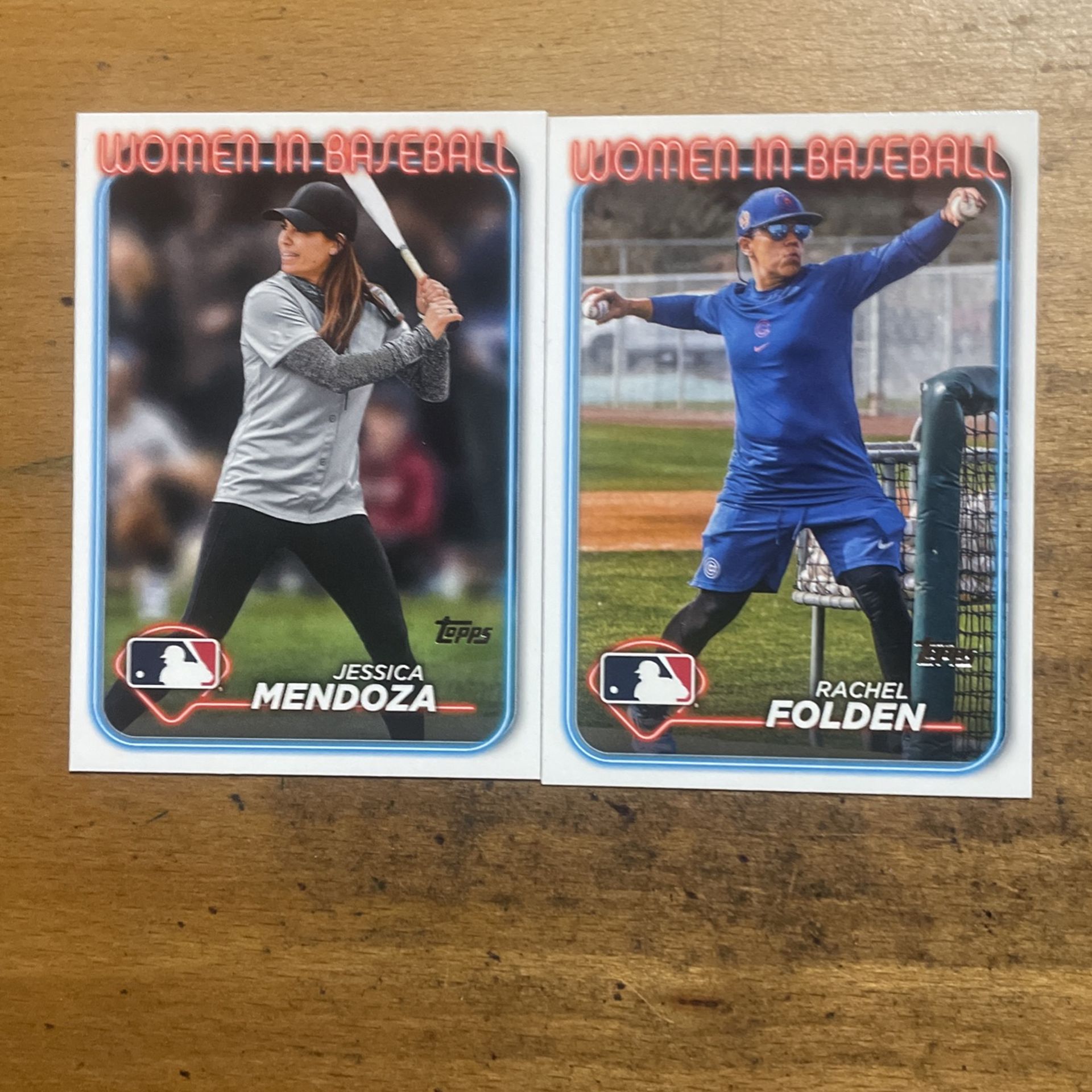 2024 TOPPS LOT OF 2 WOMEN IN BASEBALL CARDS