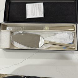 Waterford Cake Knife And Serving Set