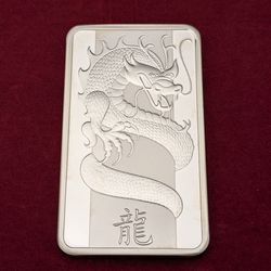 Pamp Lunar Dragon 2012 silver 100 grams