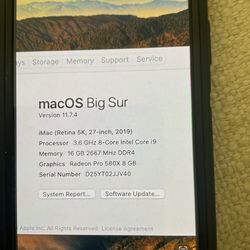 2019 iMac 27 Inch