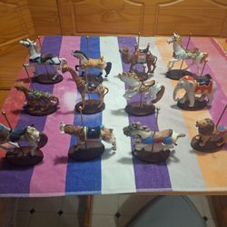 Carousel Animal Figurine Collection – Set of 12 + bonuses