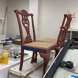 Hand Carved Mahogany Chairs From Indonesia