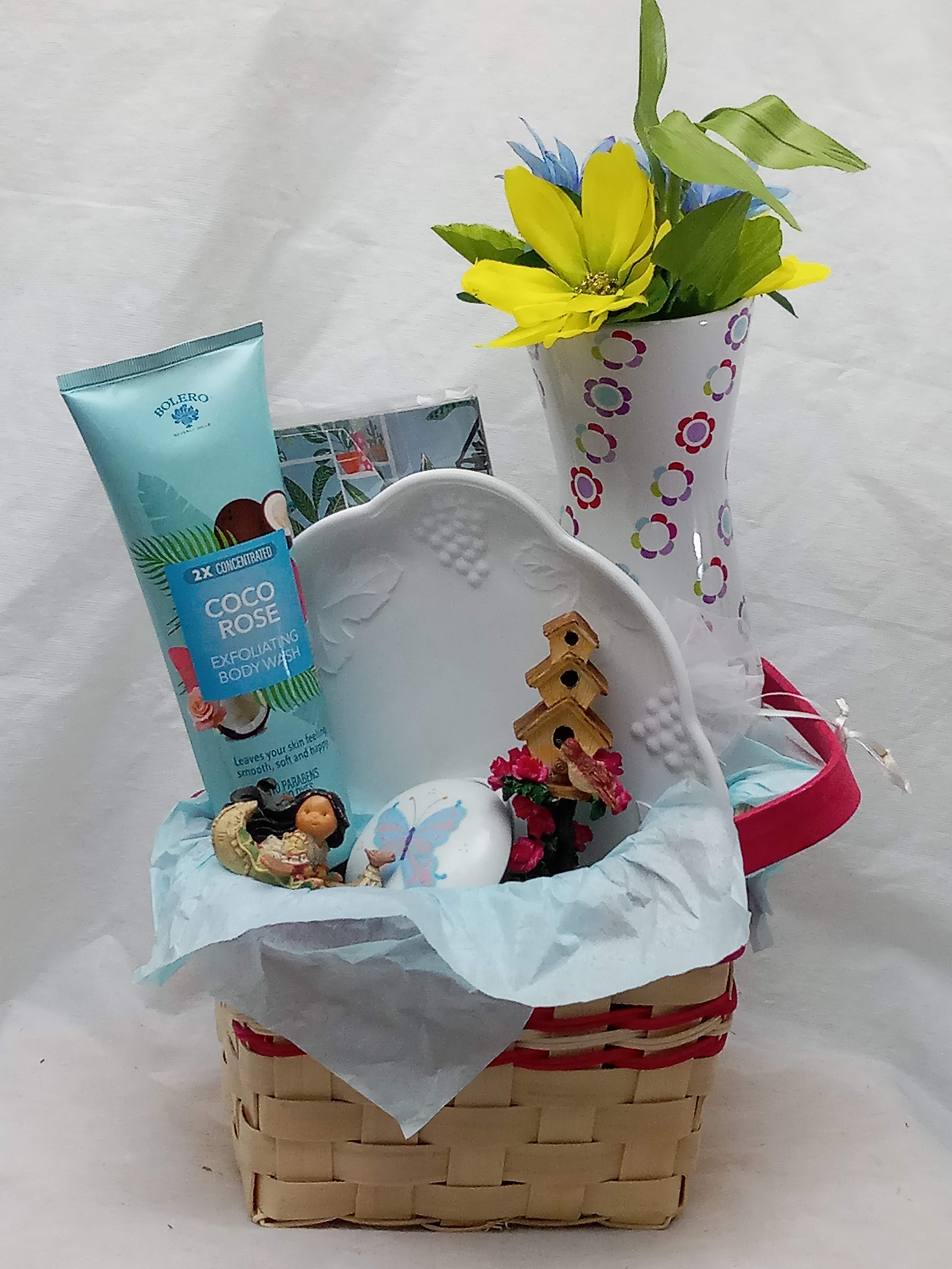 RED AND WHITE BASKET