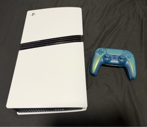 PlayStation 5 Pro 2TB Console + Chroma DualSense Controller, Tested & Working