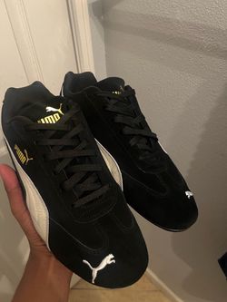 Puma Black and White speedcat LS  shoes