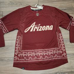 Arizona Coyotes Authentic Adidas PrimeGreen Desert Night Alternate Jersey Sz 52