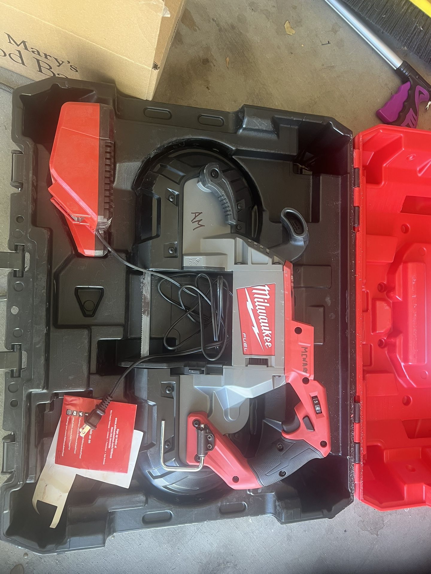 M18 Deep Cut Bandsaw Comes With (2) 5.0 Batteries