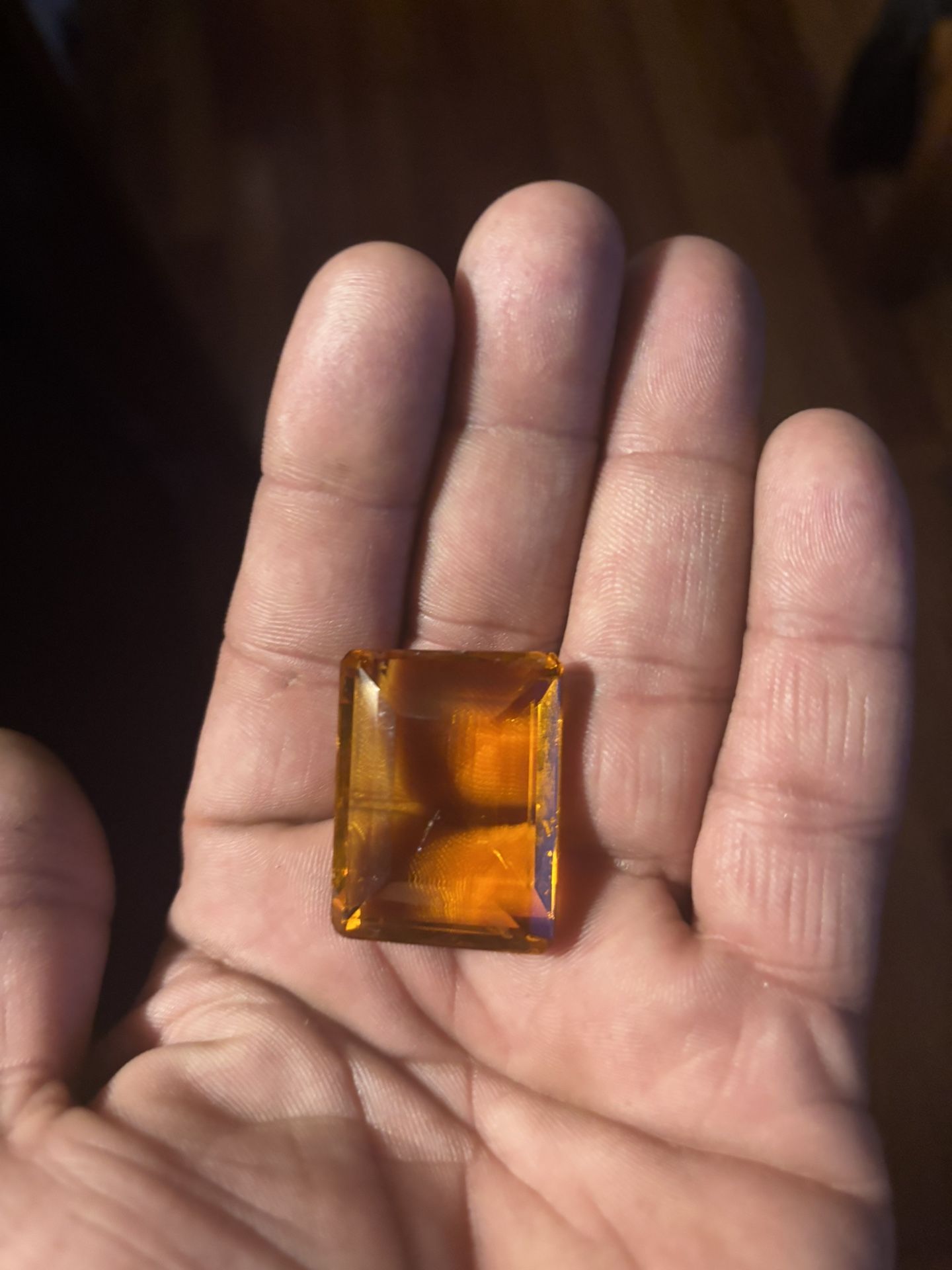 Orange Citrine Emerald Cut 120.5 Carats