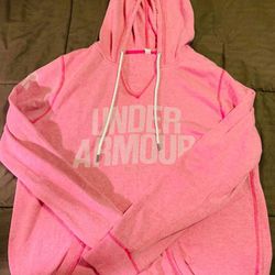 **SUPER CUTE light pink Under Armor hoodie