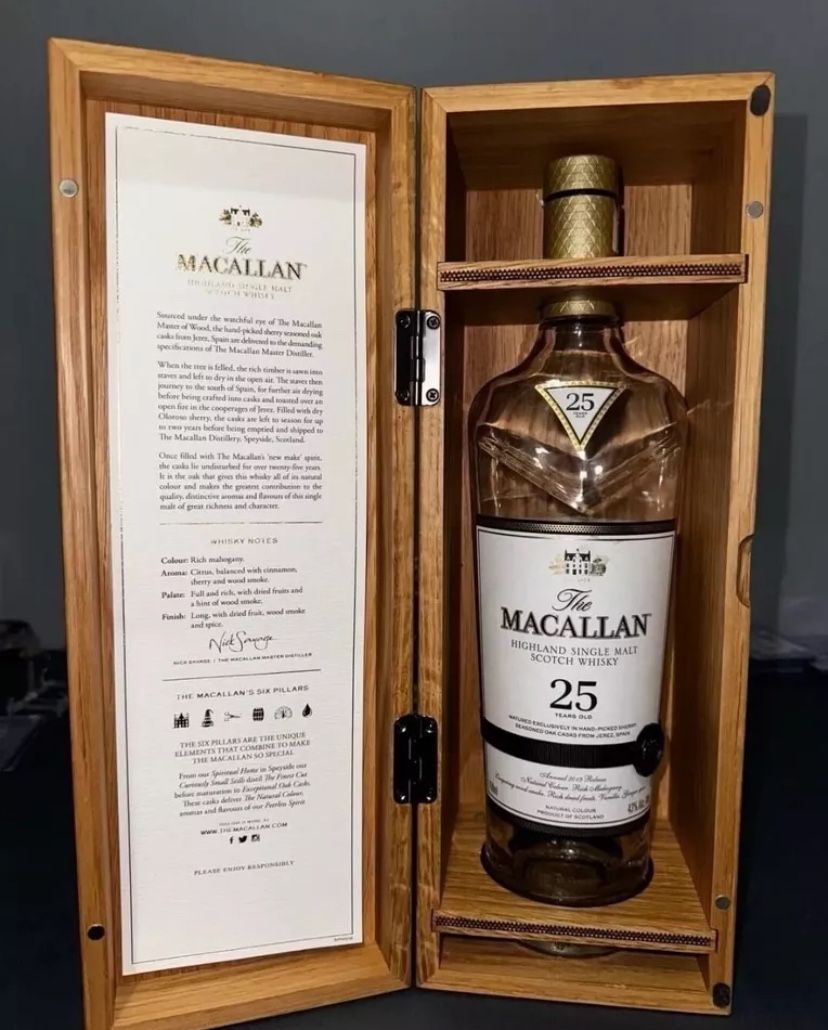 Empty Macallan Bottle Box