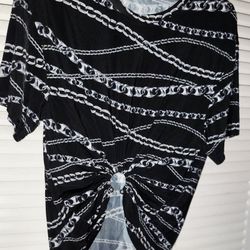 Paco Rabanne Chain Print U Ring Tshirt 