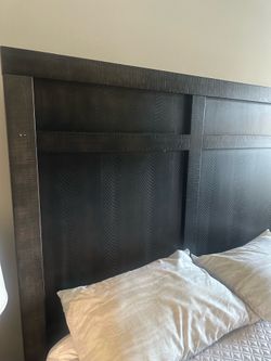 Queen Sized Bed Frame with Storage + Mattress
