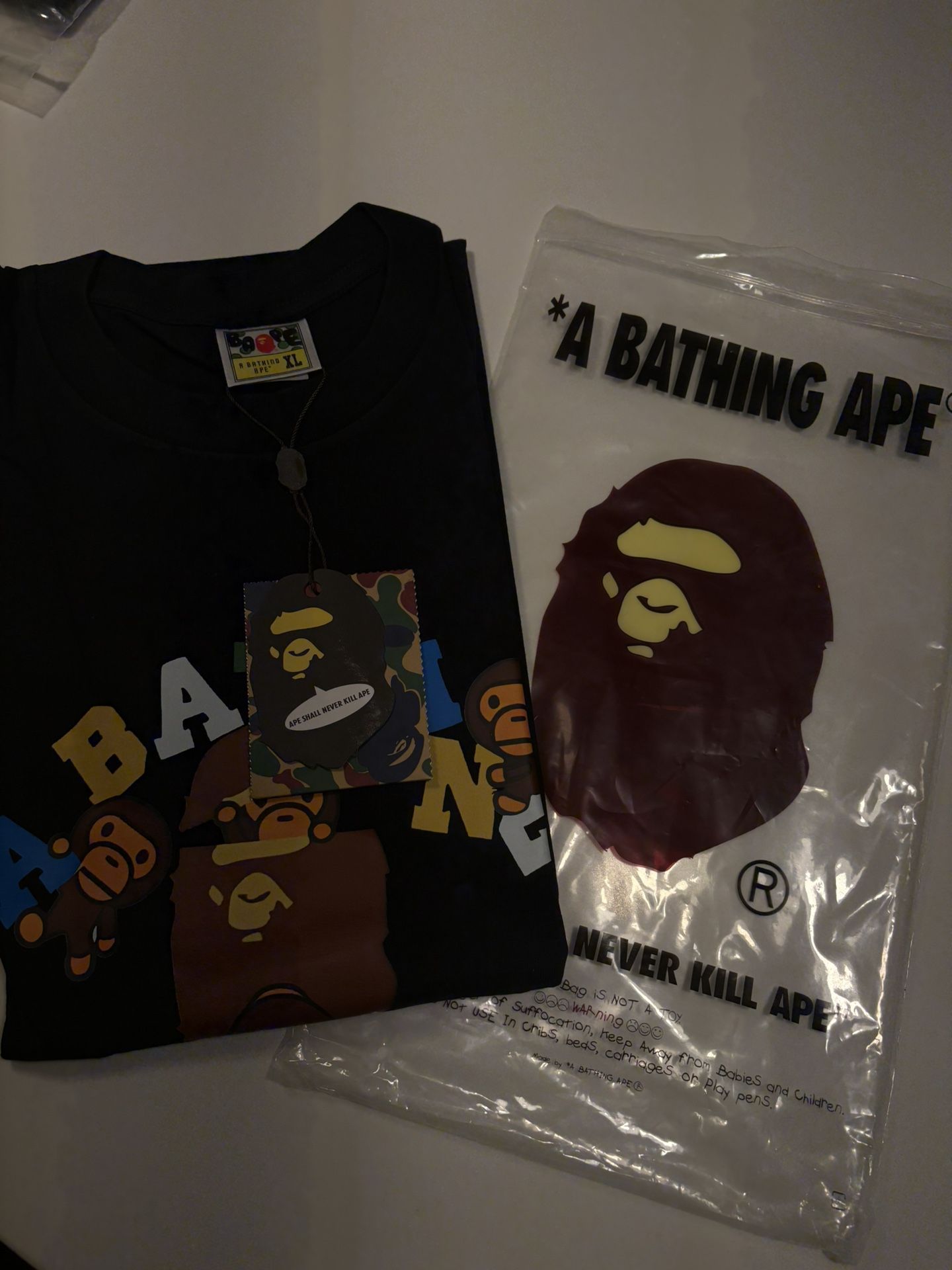 Bape Size Xl & L