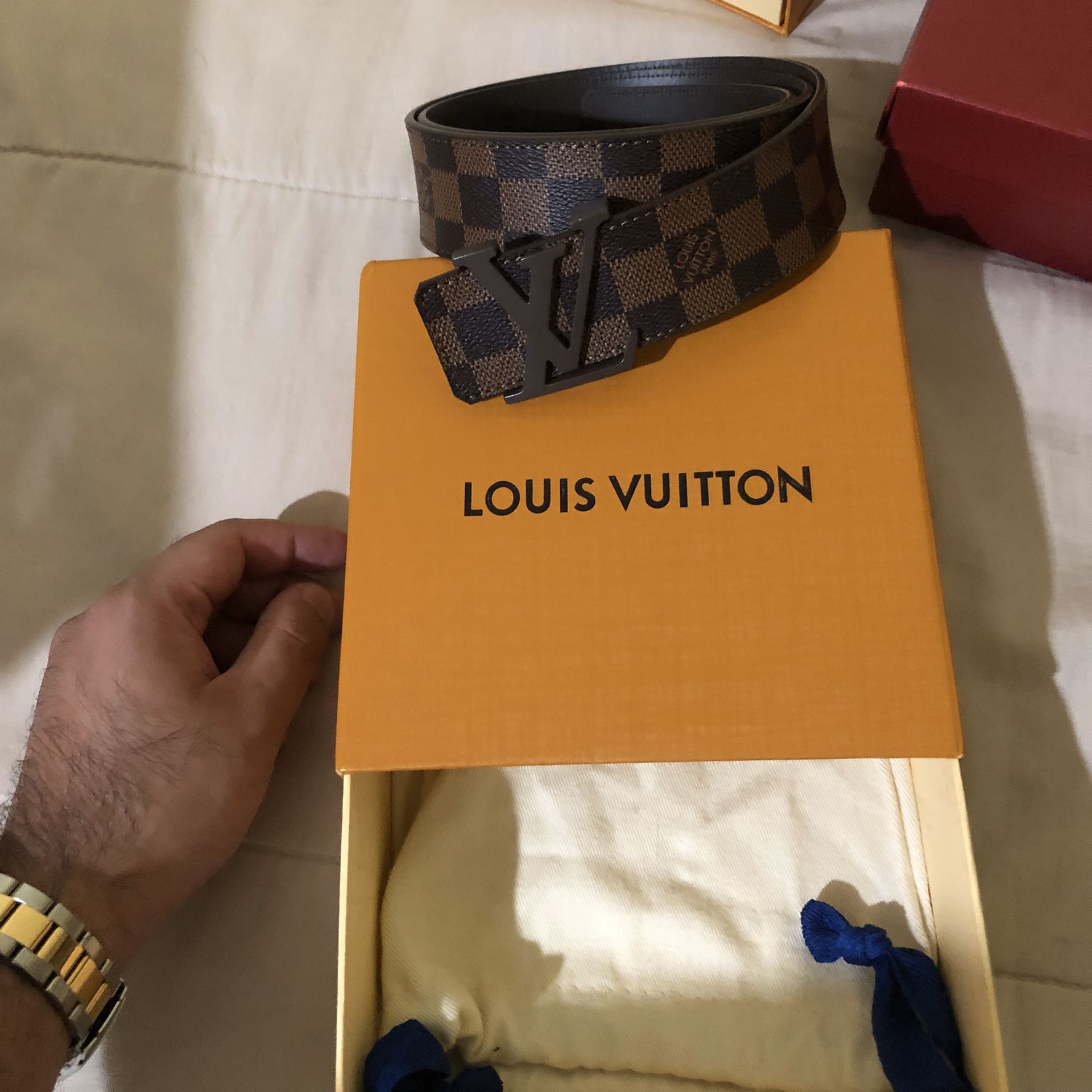 Louis Vuitton Damier Belt (Brown)