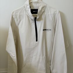 Men’s Fashion NovaMEN Anorak – Off White (Size Medium)