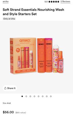 Amika Soft Strand Essentials Nourishing Wash and Style Starters Set