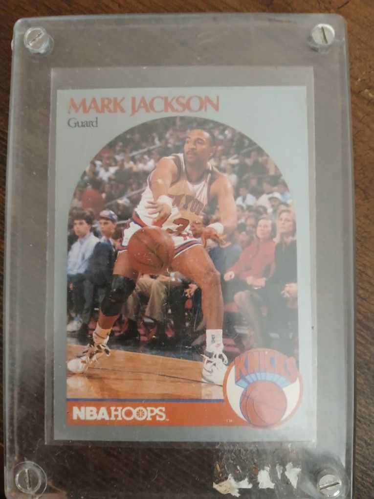 Menendez Brothers 1990 HOOPS MARK JACKSON RAW CARD NBA BASKETBALL #205