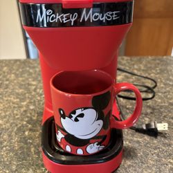 Disney Mickey Mouse 1-Cup Coffee Maker with 12 oz Mug by Select Brands