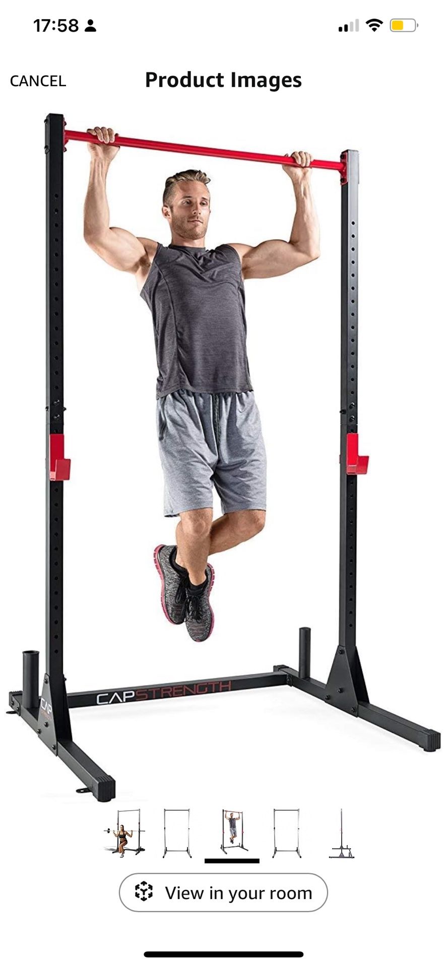Adjustable Squat Rack / Pull-Up Bar Combo Rack de Sentadillas y Barra de Pull-Up