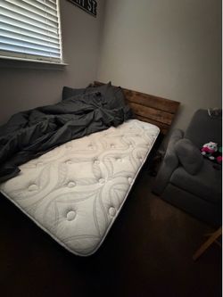 12 inch hybrid Twin bed with frame and headboard