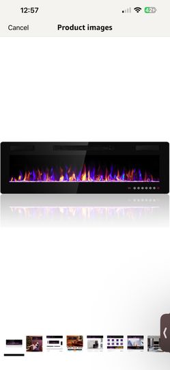 BRAND NEW INBOX 60” Electric Fireplace Insert